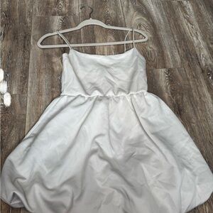 Women’s White Spaghetti-Strap Party Dress